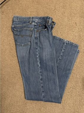 Cruel Girl Straight Leg Jeans - Light Blue Denim